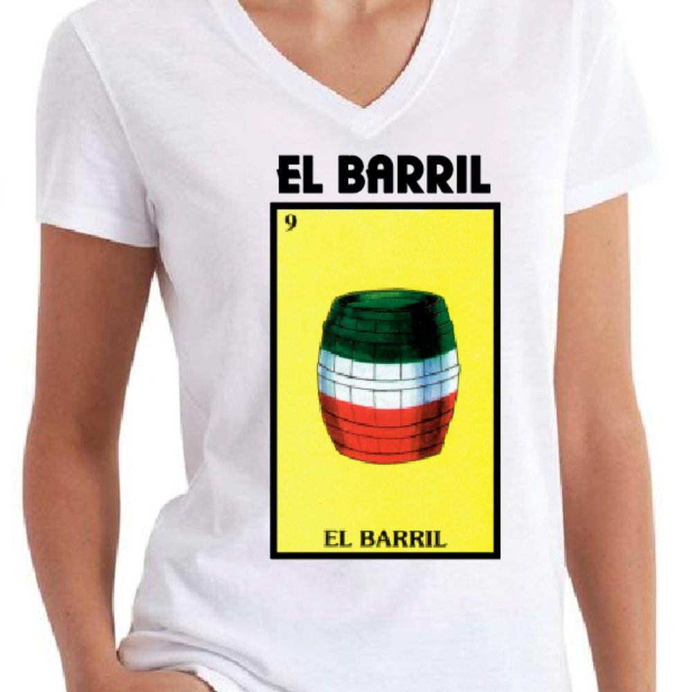 El Barril Mexican Loteria V-Neck
